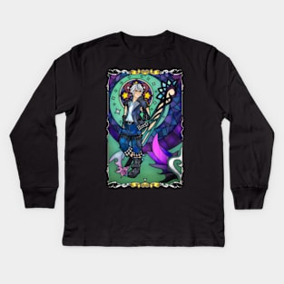 Kingdom Hearts 3 Riku Stained Glass Kids Long Sleeve T-Shirt